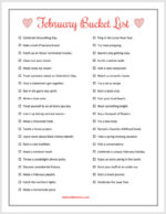 February Bucket List (40 Fun Things to Do in February) | Hello Little Home