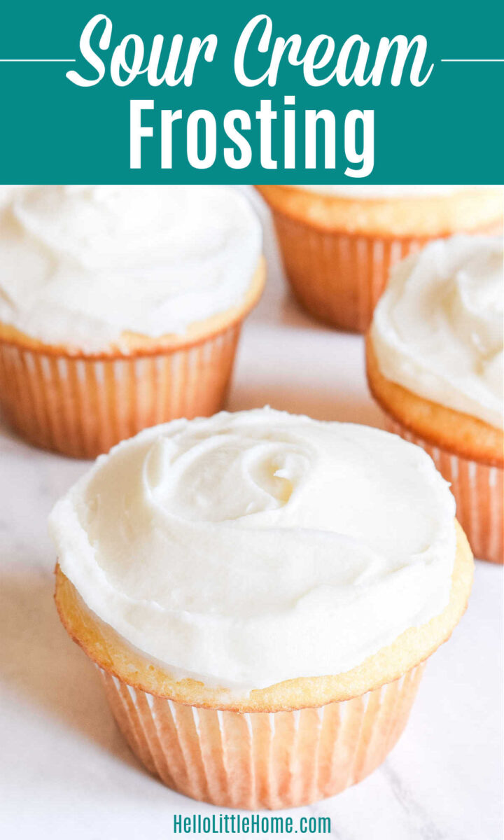 Sour Cream Frosting (Easy Recipe) | Hello Little Home