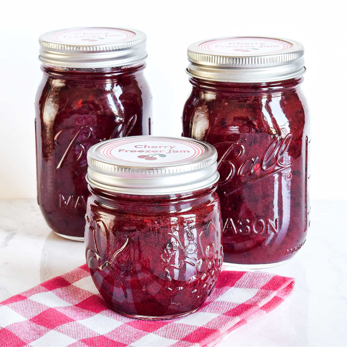 Cherry Freezer Jam (Easy Recipe) | Hello Little Home