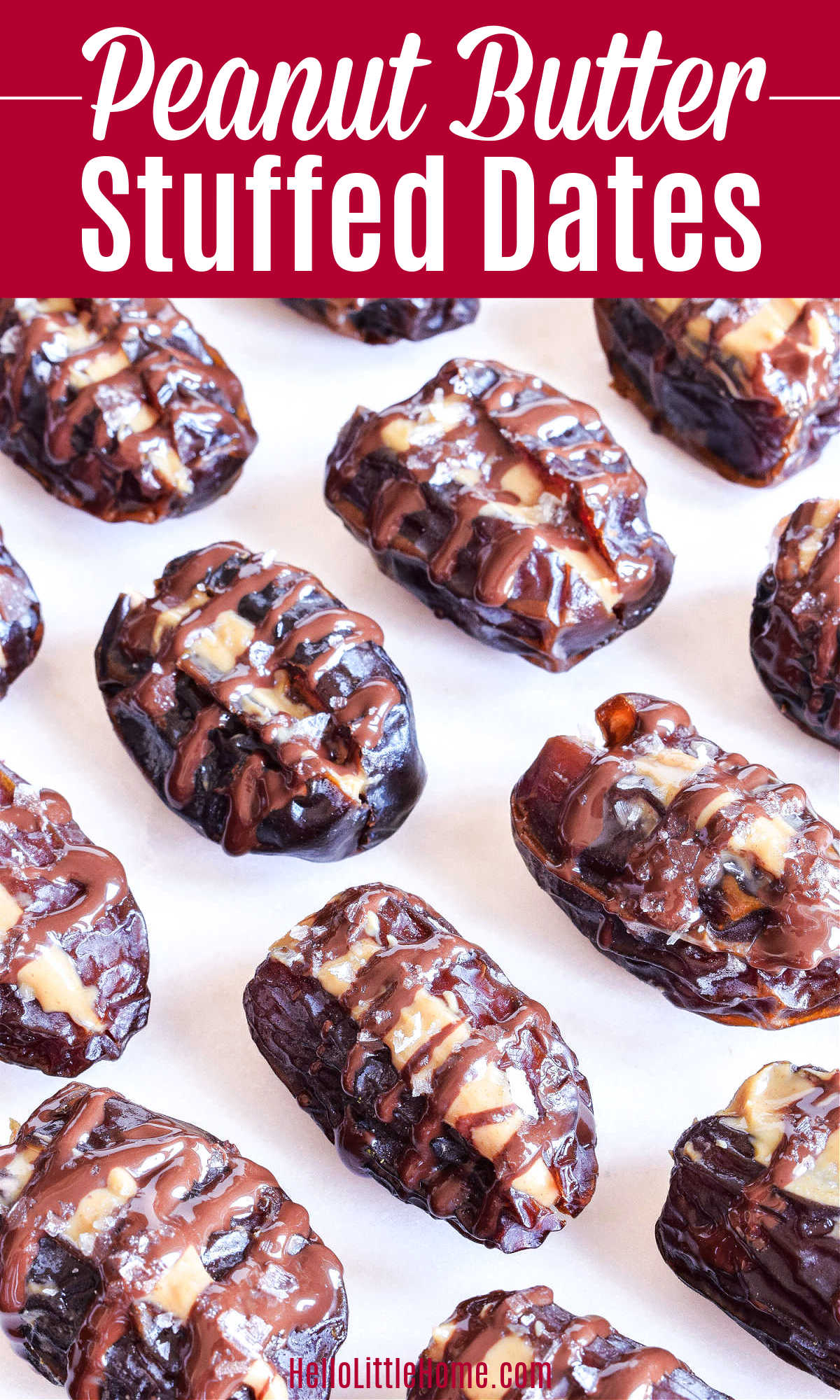 Stuffed Dates with Peanut Butter and Chocolate